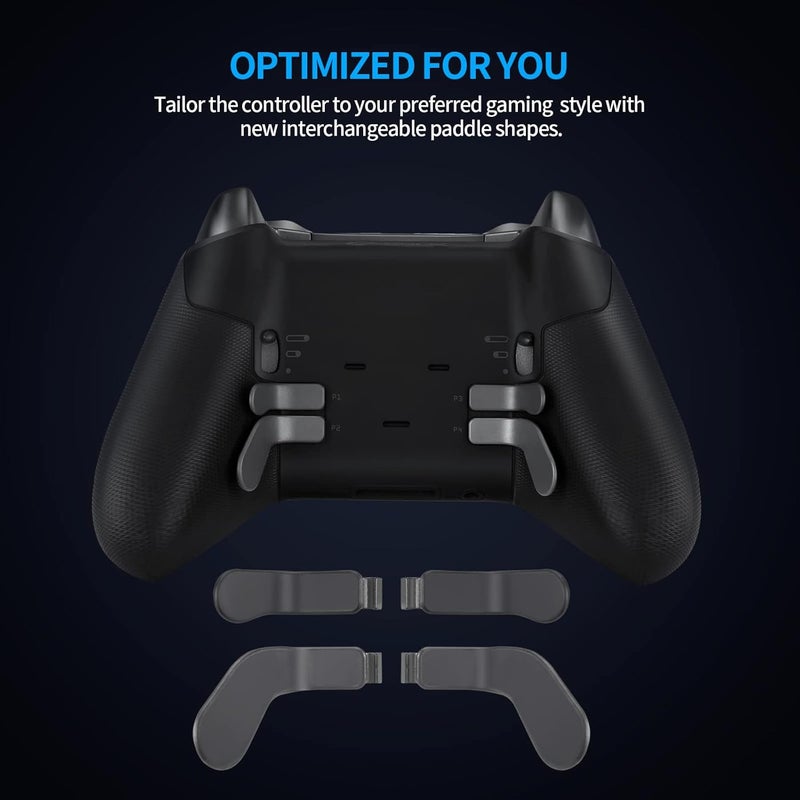 KOOWOD Accessories for Xbox Elite Controller Series 2-13 in 1 Replacement Paddles Thumbsticks Joystick Analog Sticks Parts Repair Kit Component Set with 2 D-Pads, 1 Tool - Image 5